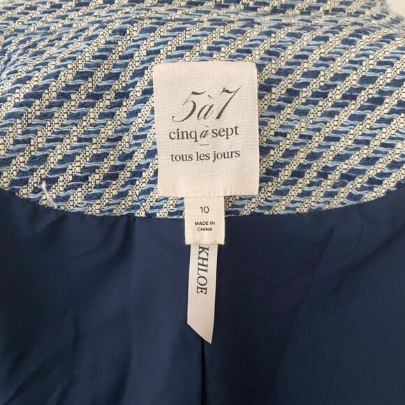 Cinq a Sept Khloe Blazer Jacket Blue - Picture 6 of 11